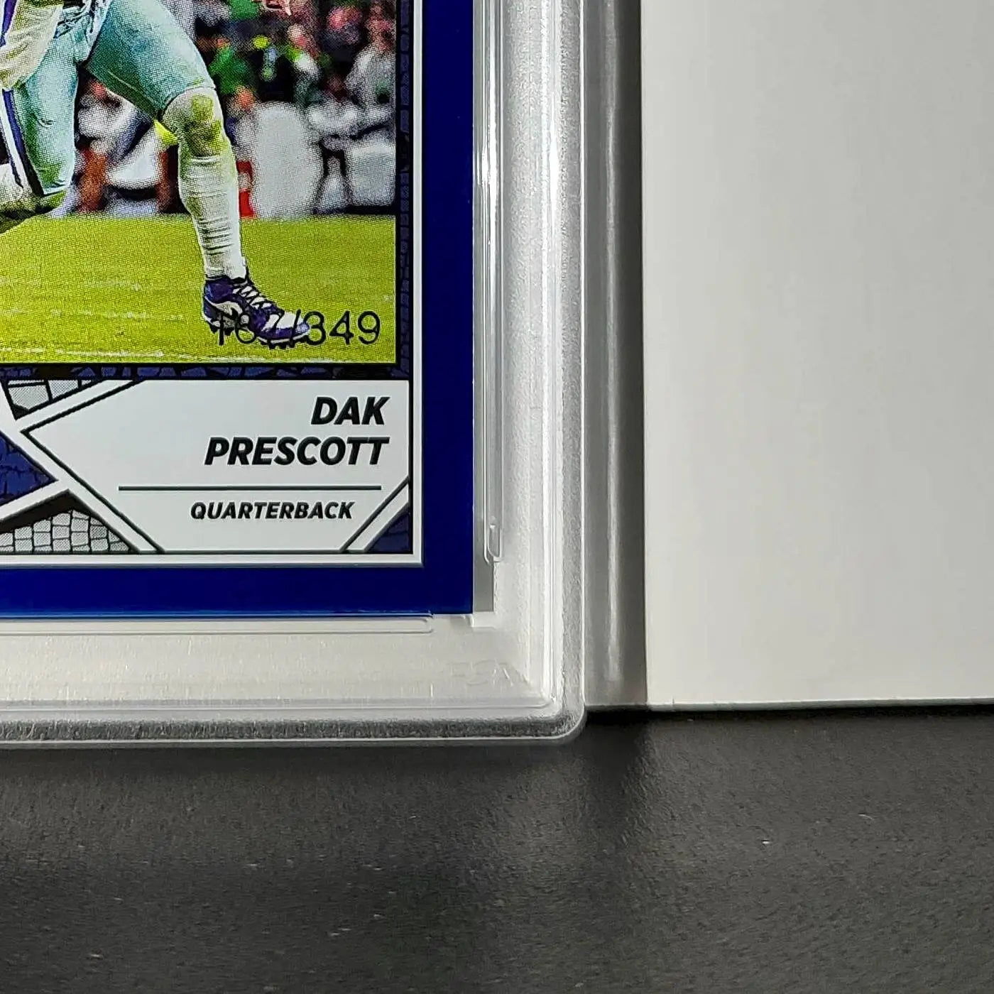 Dak Prescott 2024 Panini Sticker Collection 167/349 #57 Blue Foil PSA 8 NM-MT