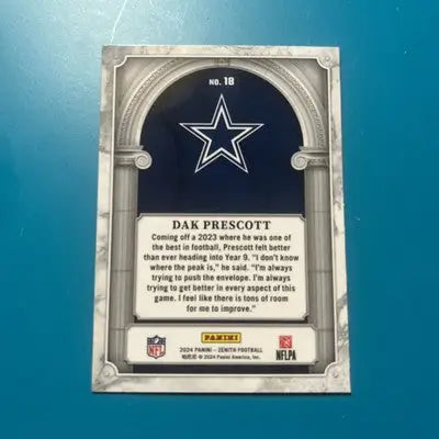 Dak Prescott 2024 Panini Zenith Football Z Marquee #18 Dallas Cowboys SP - Football Card Single