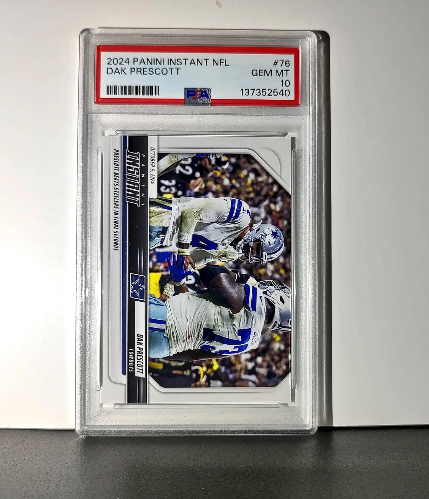 Dak Prescott Rookie 2024 Panini Instant NFL #76 PSA 10 Gem Mint