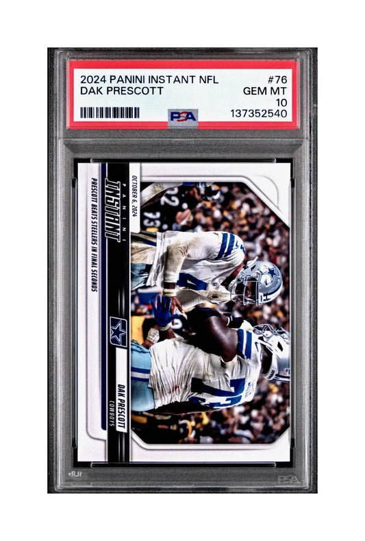 Dak Prescott Rookie 2024 Panini Instant NFL #76 PSA 10 Gem Mint - Football Card Single
