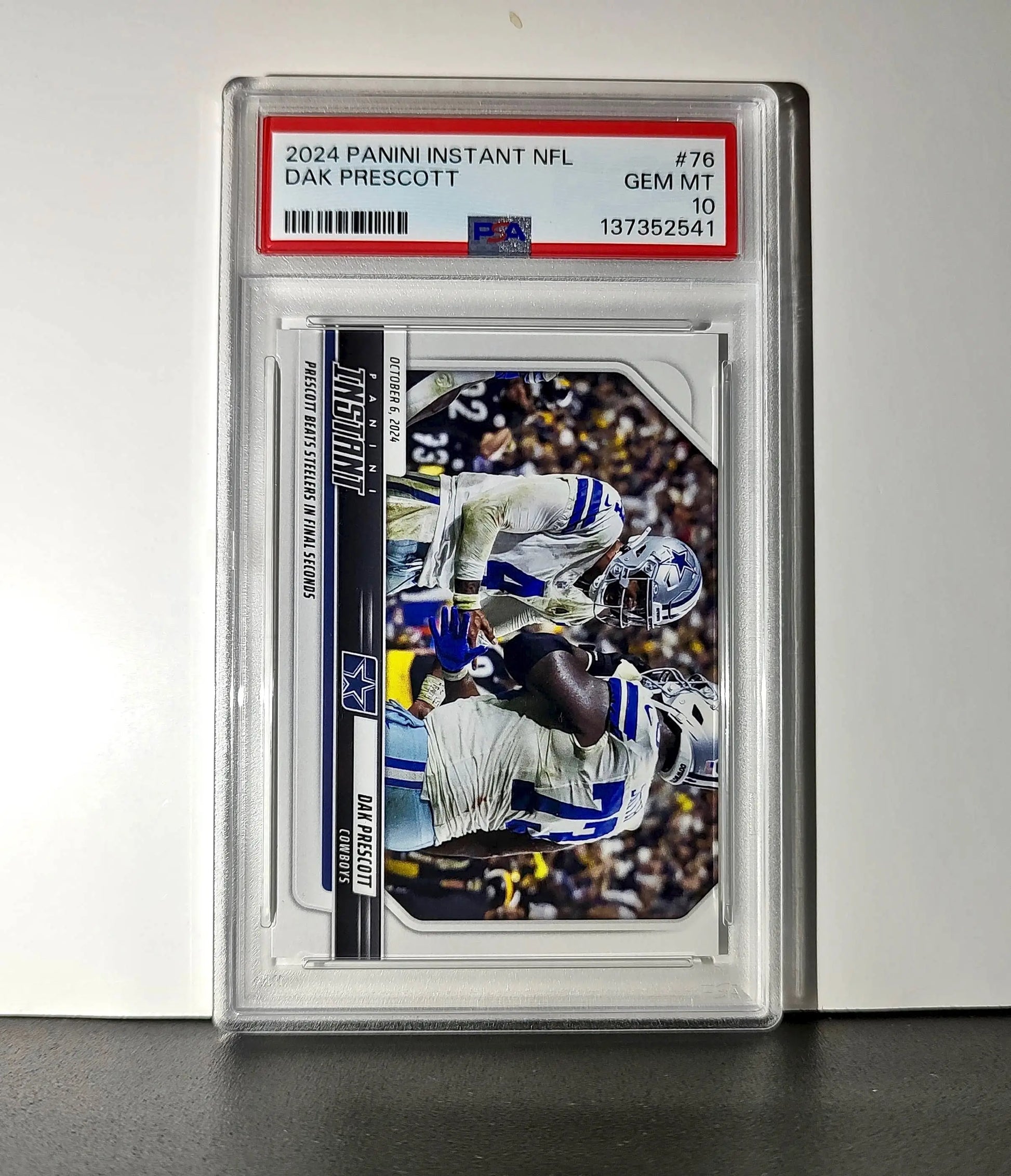 Dak Prescott Rookie 2024 Panini Instant NFL #76 PSA 10 Gem Mint