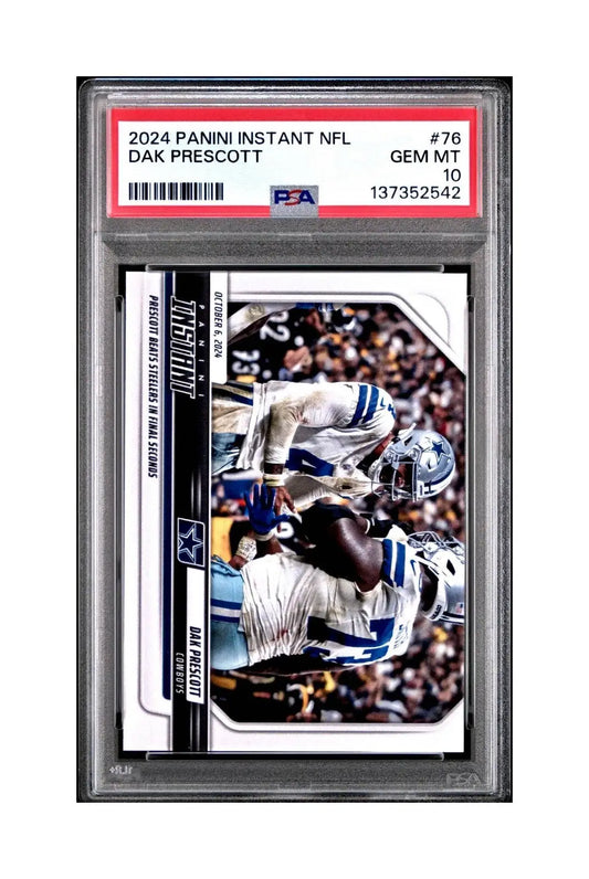 Dak Prescott Rookie 2024 Panini Instant NFL #76 PSA 10 Gem Mint - Football Card Single
