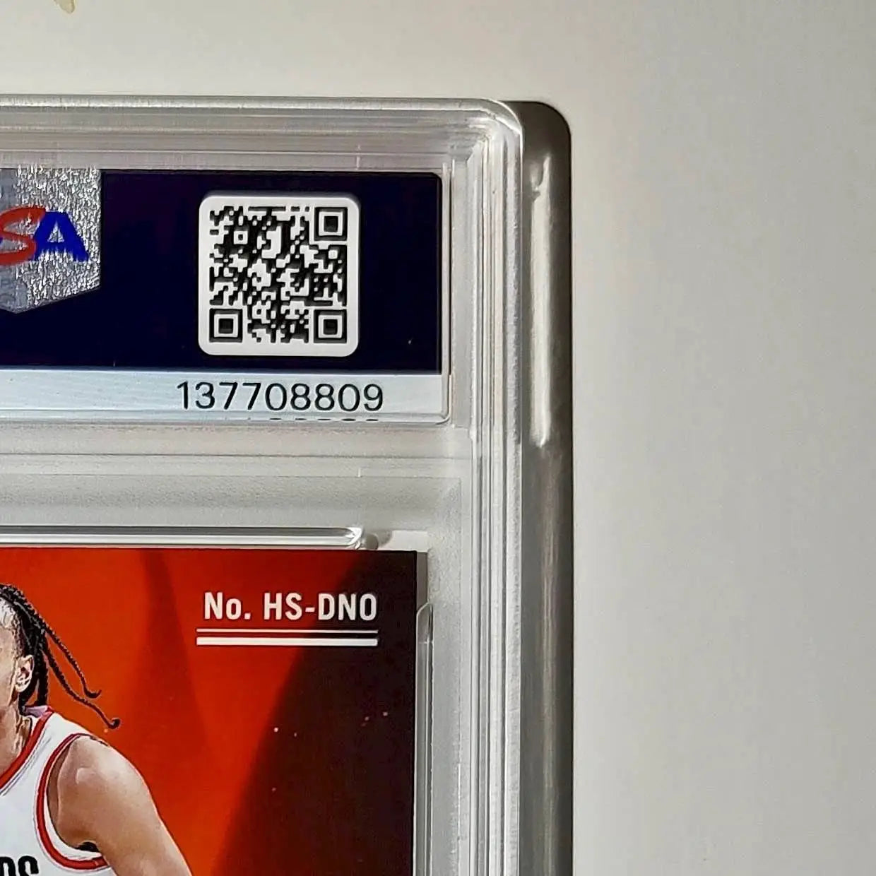 Dalano Banton 2023 NBA Hoops #HS-DN0 Hot Signatures Prizm Disco PSA 9 Auto 10 - Basketball Card Single