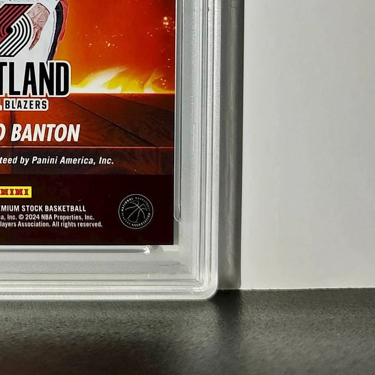 Dalano Banton 2023 NBA Hoops #HS-DN0 Hot Signatures Prizm Disco PSA 9 Auto 10 - Basketball Card Single