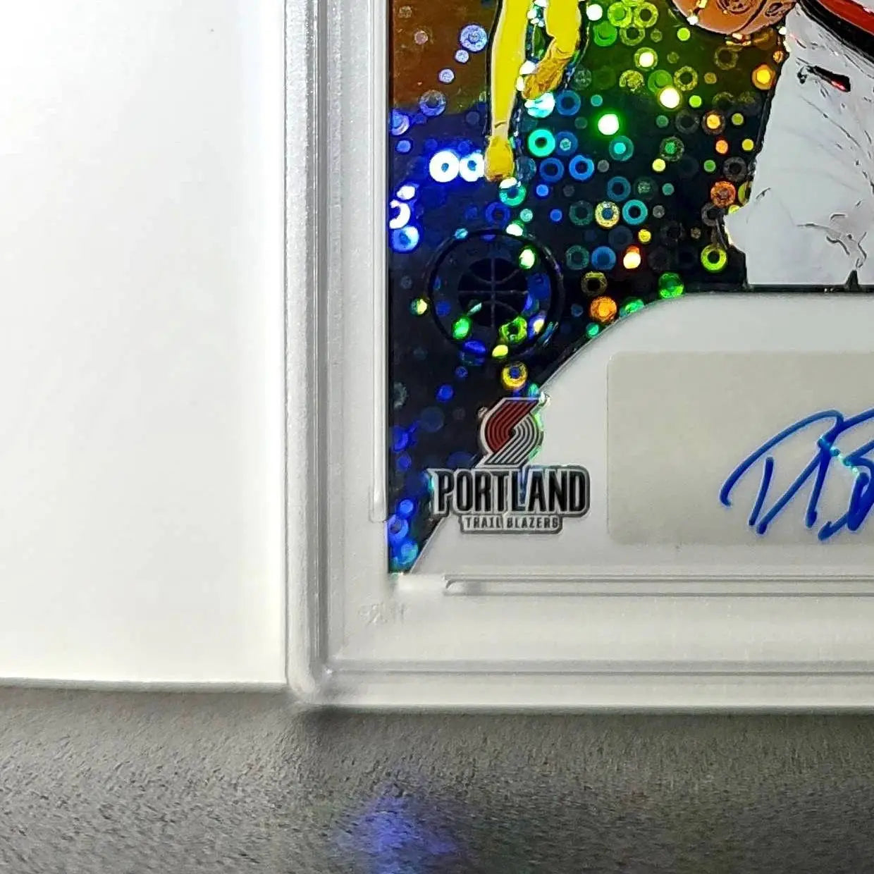 Dalano Banton 2023 NBA Hoops #HS-DN0 Hot Signatures Prizm Disco PSA 9 Auto 10 - Basketball Card Single