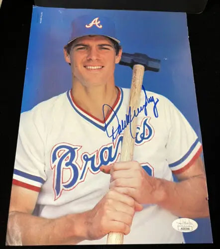 Dale Murphy signed magazine photo Atlanta Braves with JSA authentication for collectors