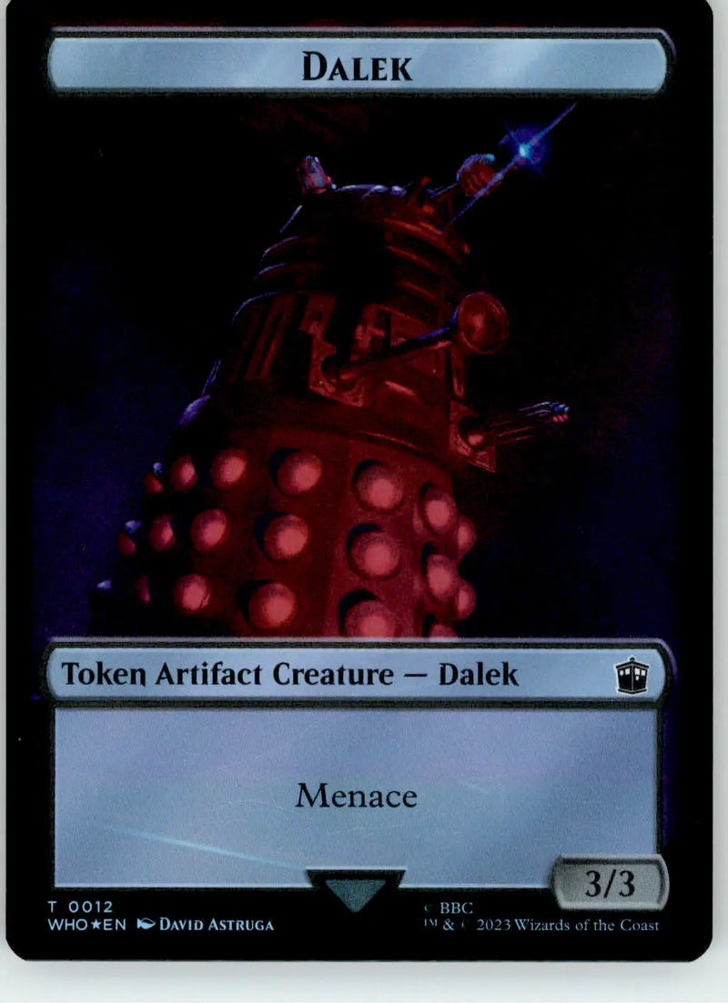 Dalek // Cyberman Token - Universes Beyond: Doctor Who - 12 // 24 Foil NM Magic - Magic Card Single