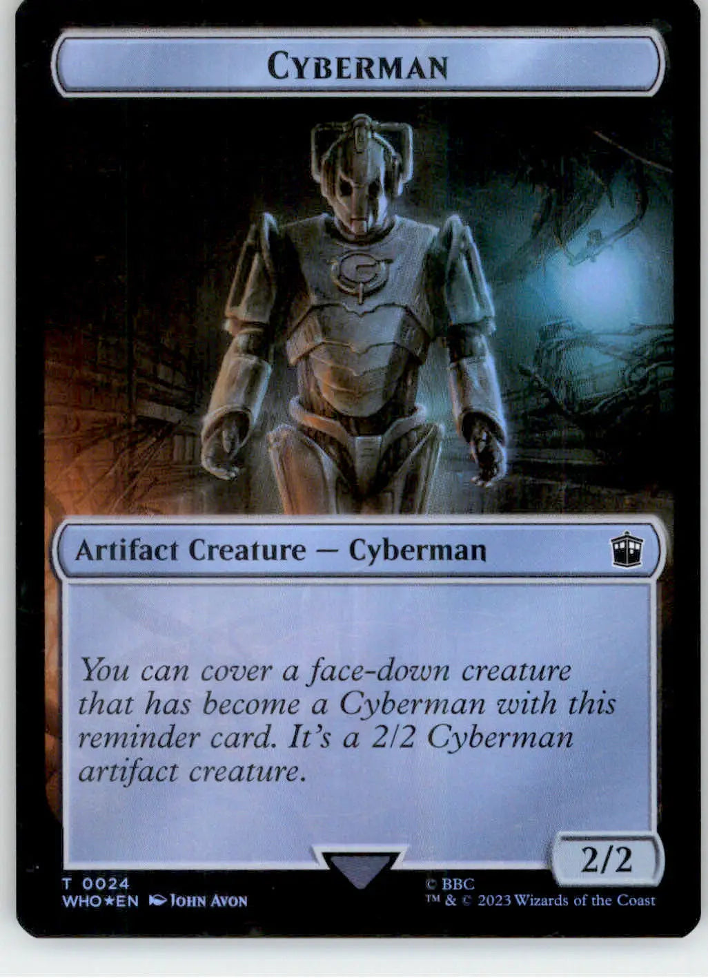 Dalek // Cyberman Token - Universes Beyond: Doctor Who - 12 // 24 Foil NM Magic - Magic Card Single