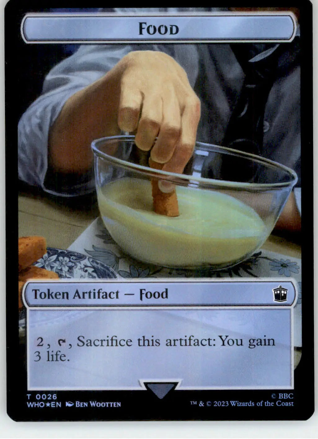 Dalek // Food (0025) Token - Universes Beyond: Doctor Who - 12 // 25 - NM Magic - Other