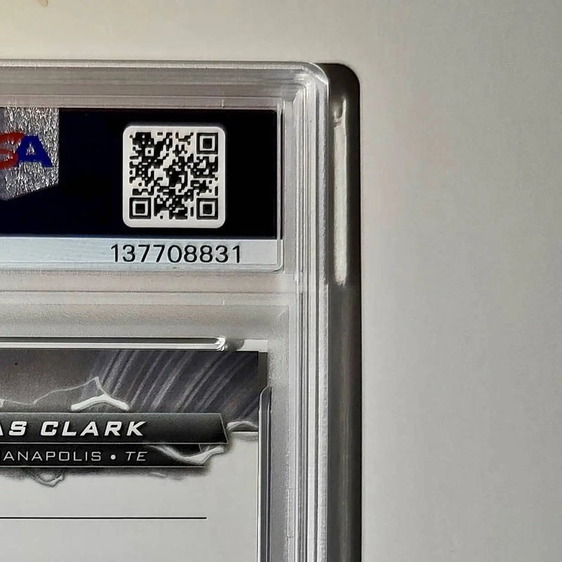 Dallas Clark 2023 Topps Resurgence #RA-DCL White Surge 38/125 PSA 9 Auto 10 - Football Card Single
