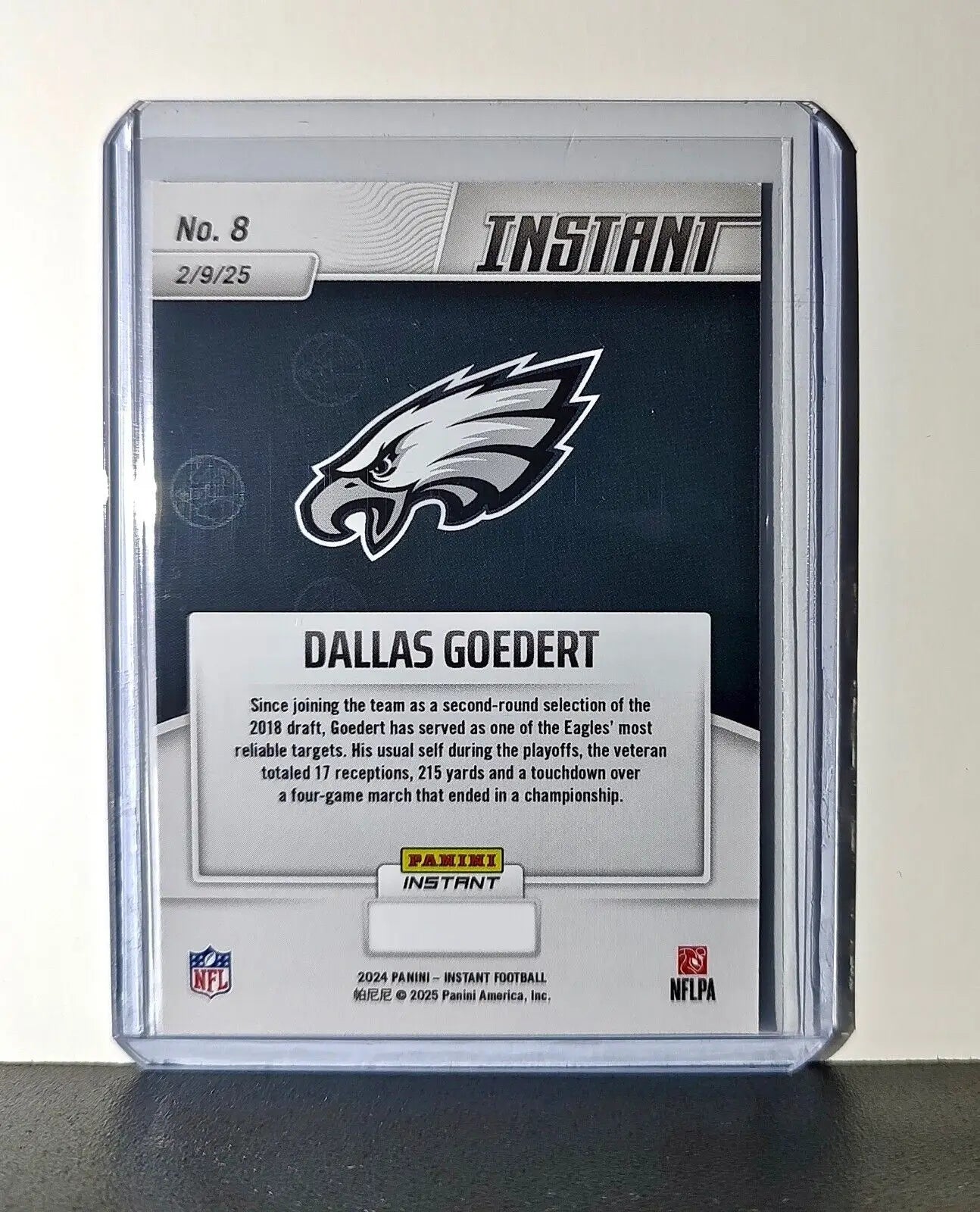 Dallas Goedert 2024 Panini Super Bowl LIX Champions NFL #8 Football Card Eagles - Football Card Single