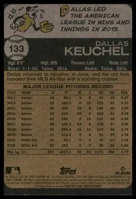 Dallas Keuchel 2022 Topps Heritage #133 Chicago White Sox - Baseball Card Single