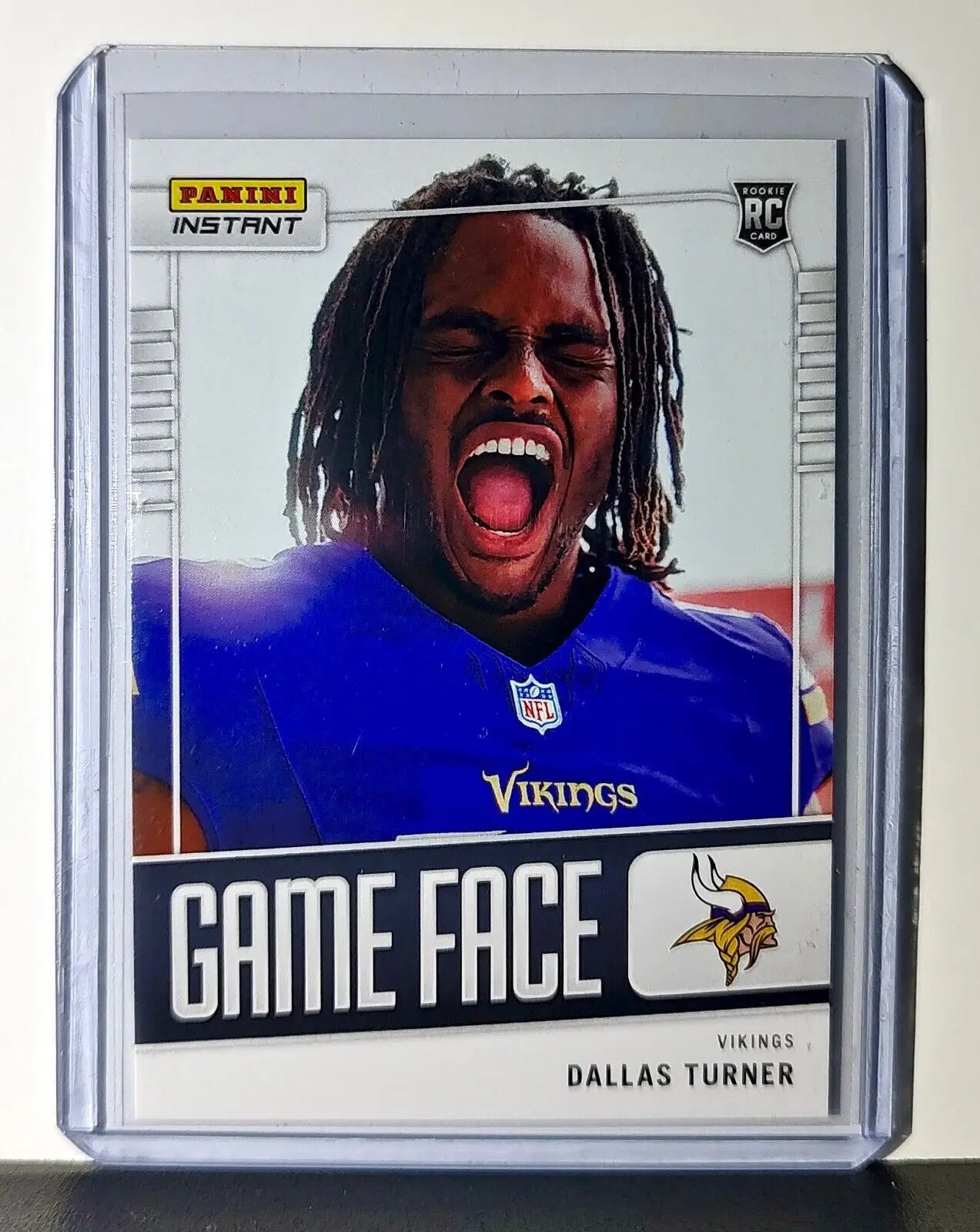 Dallas Turner 2024 Panini Game Face #7 NFL Rookie Card Minnesota Vikings 1/331 - Football Card Single