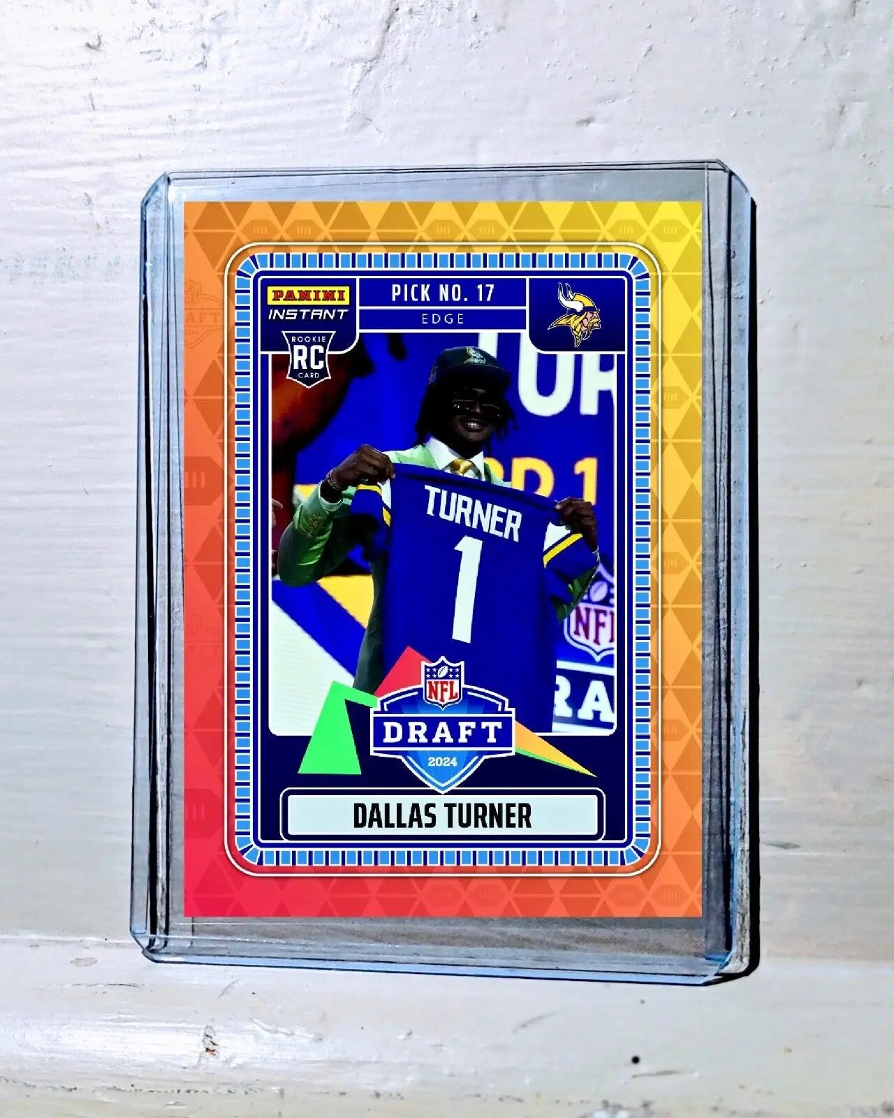 Dallas Turner 2024 Panini NFL #5 Draft Night Rookie Football Card 1 of 869