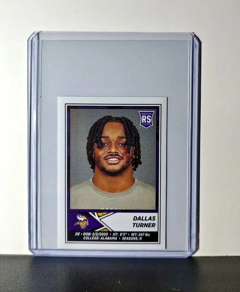 Dallas Turner Rookie 2024 Panini NFL Sticker #417 Minnesota Vikings