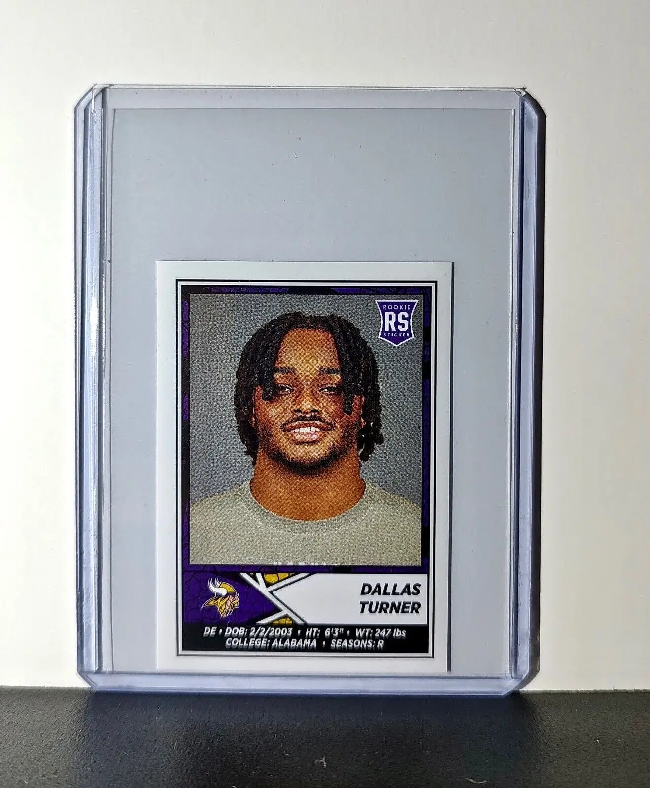 Dallas Turner Rookie 2024 Panini NFL Sticker #417 Minnesota Vikings - Football Card Single