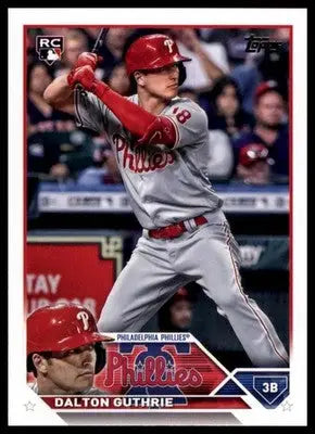 Dalton Guthrie Rookie 2023 Topps #398 Philadelphia Phillies - Baseball Card Single
