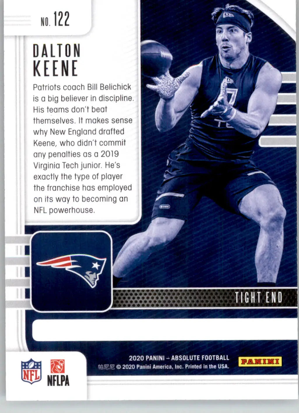 Dalton Keene - 2020 Panini Absolute - #122 - Red Rookie Football - Football Card Single
