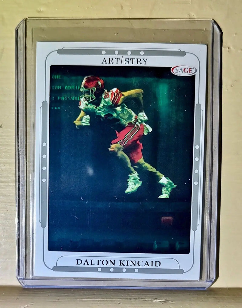 Dalton Kincaid 2023 SAGE NFL Artistry Football #39 Card