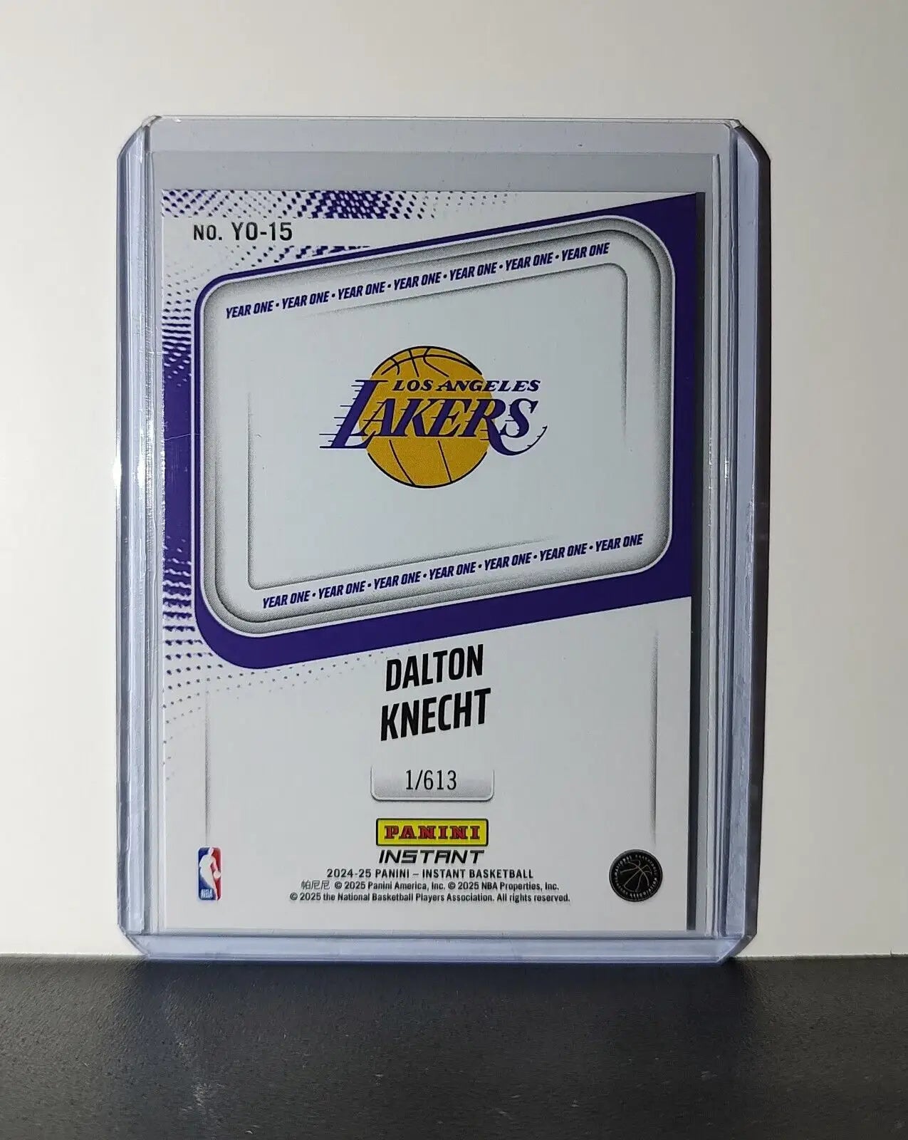 Dalton Knecht Rookie Card 2024-25 Panini Year One #15 LA Lakers 1/613 - Basketball Card Single