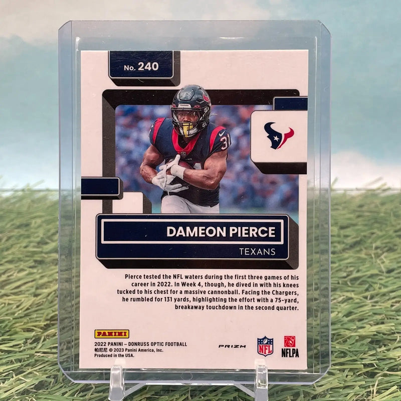Dameon Pierce Rated Rookie Pink Prizm 2022 Panini Donruss Optic #240 Texans!! - Football Card Single