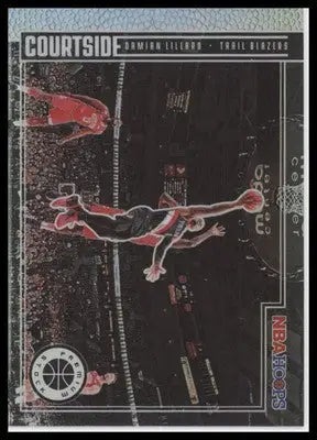 Damian Lillard 2019-20 Hoops Premium Courtside Holo #6 Portland Trail Blazers - Basketball Card Single
