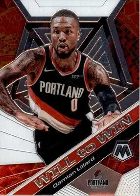 Damian Lillard - 2019-20 Panini Mosaic - #19 - Will to Win Basketball - Basketball Card Single