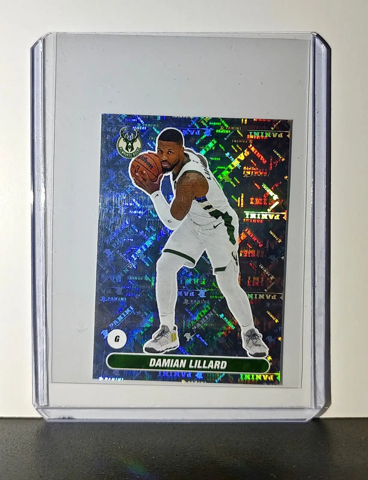 Damian Lillard 2023-24 Panini NBA #216 Foil Sticker Milwaukee Bucks - Basketball Card Single