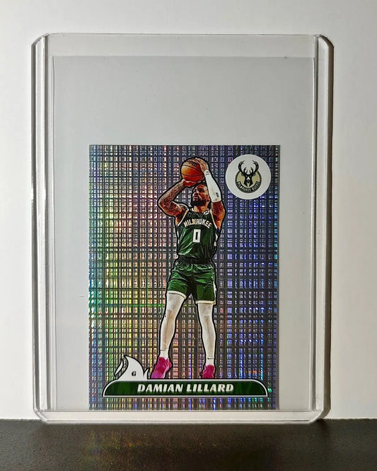 Damian Lillard 2024-25 Panini NBA #225 Foil Sticker Card Milwaukee Bucks - Basketball Card Single