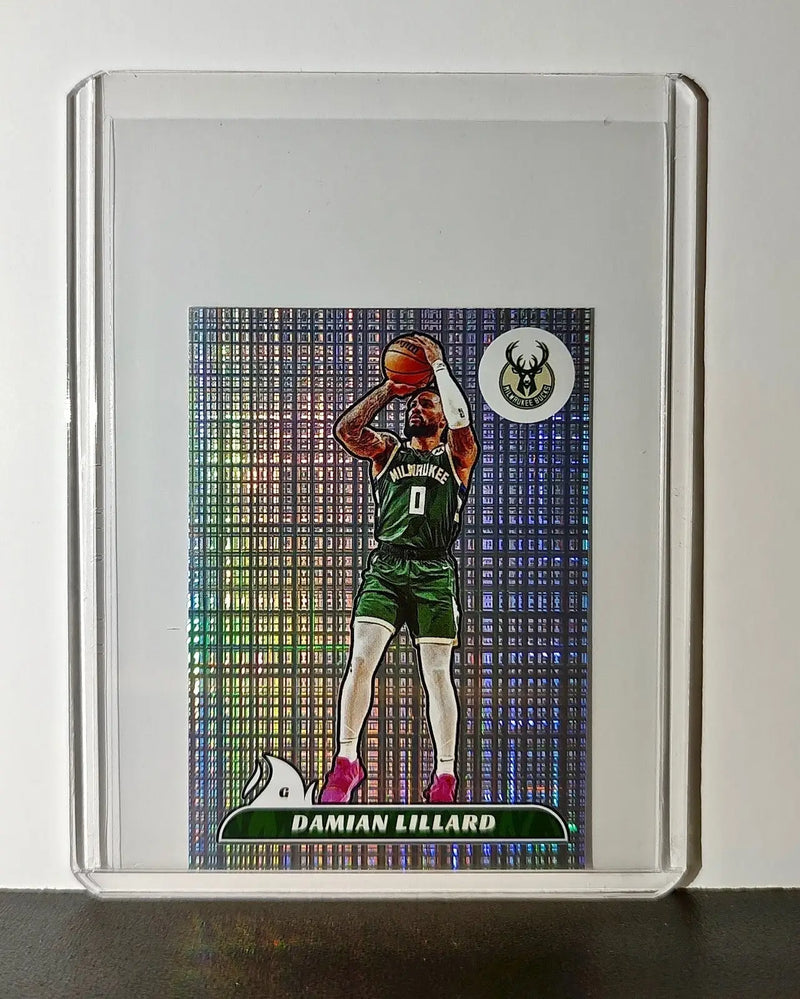 Damian Lillard 2024-25 Panini NBA #225 Foil Sticker Card Milwaukee Bucks