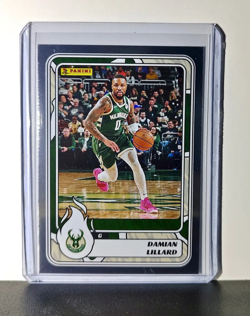 Damian Lillard 2024-25 Panini NBA #23 Foil Sticker Card Milwaukee Bucks