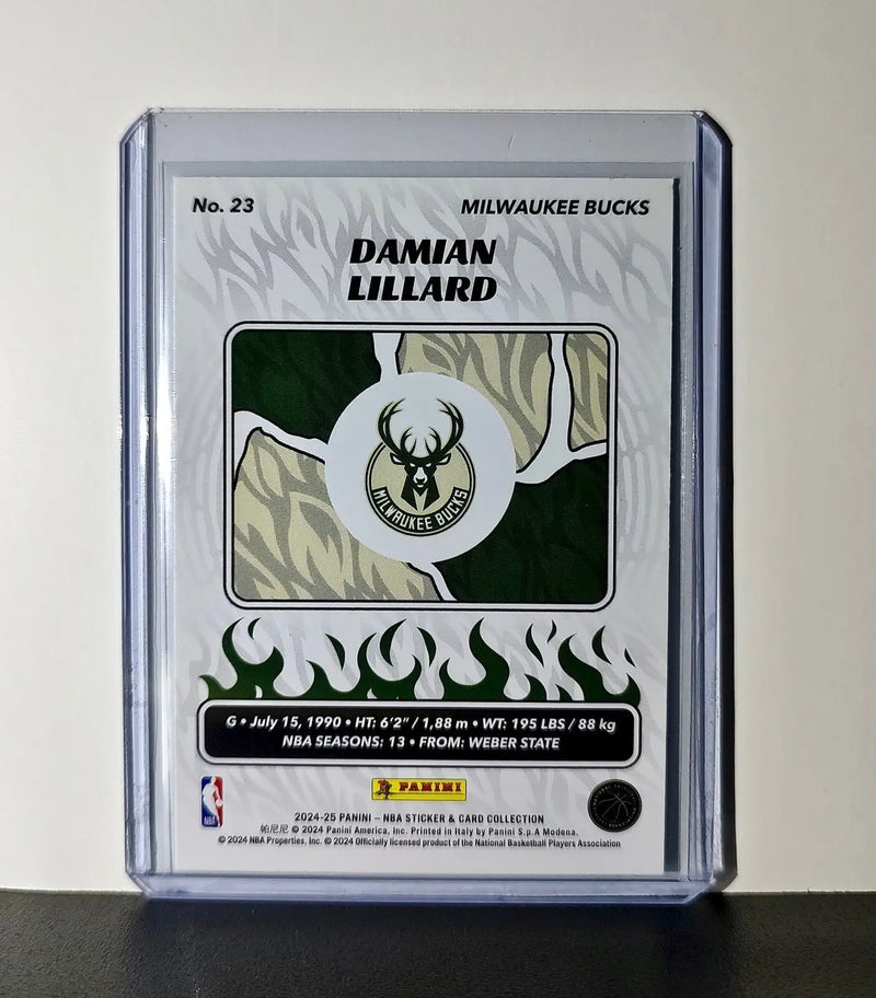 Damian Lillard 2024-25 Panini NBA #23 Sticker Card Milwaukee Bucks