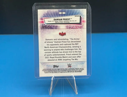 DAMIAN PRIEST #80 - 2021 TOPPS CHROME WWE - REFRACTOR