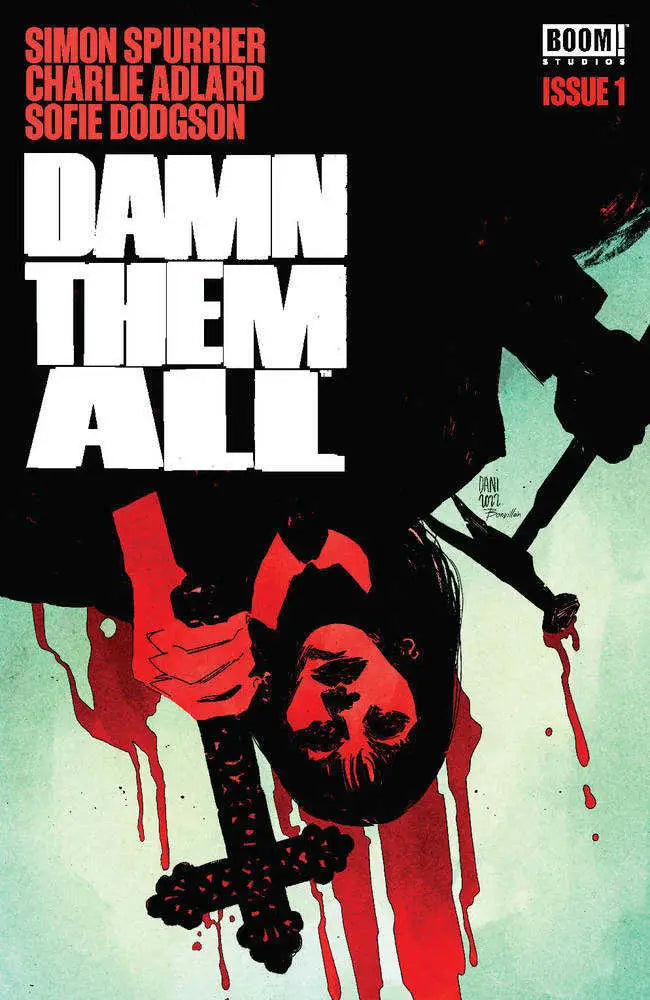 Damn Them All #1 foil cover with bold text and graphic elements, perfect for trading cards