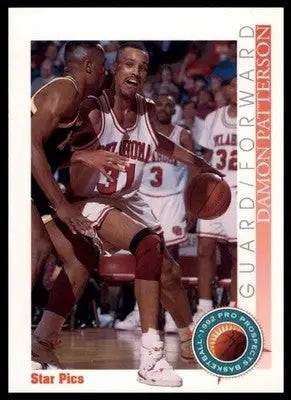 Damon Patterson 1992 Star Pics #86 Oklahoma Sooners - Football Card Single
