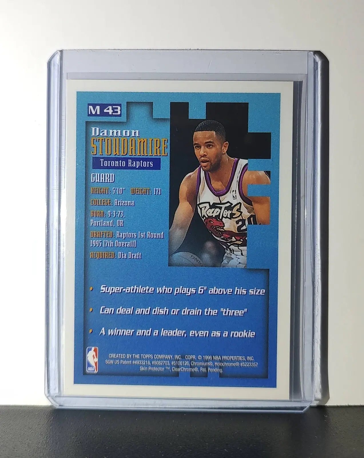 Damon Stoudamire 1995-96 Topps Finest NBA #M43 Mysterly Raptors - Basketball Card Single