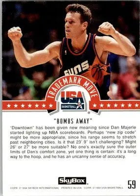 Dan Majerle - 1994 SkyBox USA - #59 - Gold Basketball - Basketball Card Single