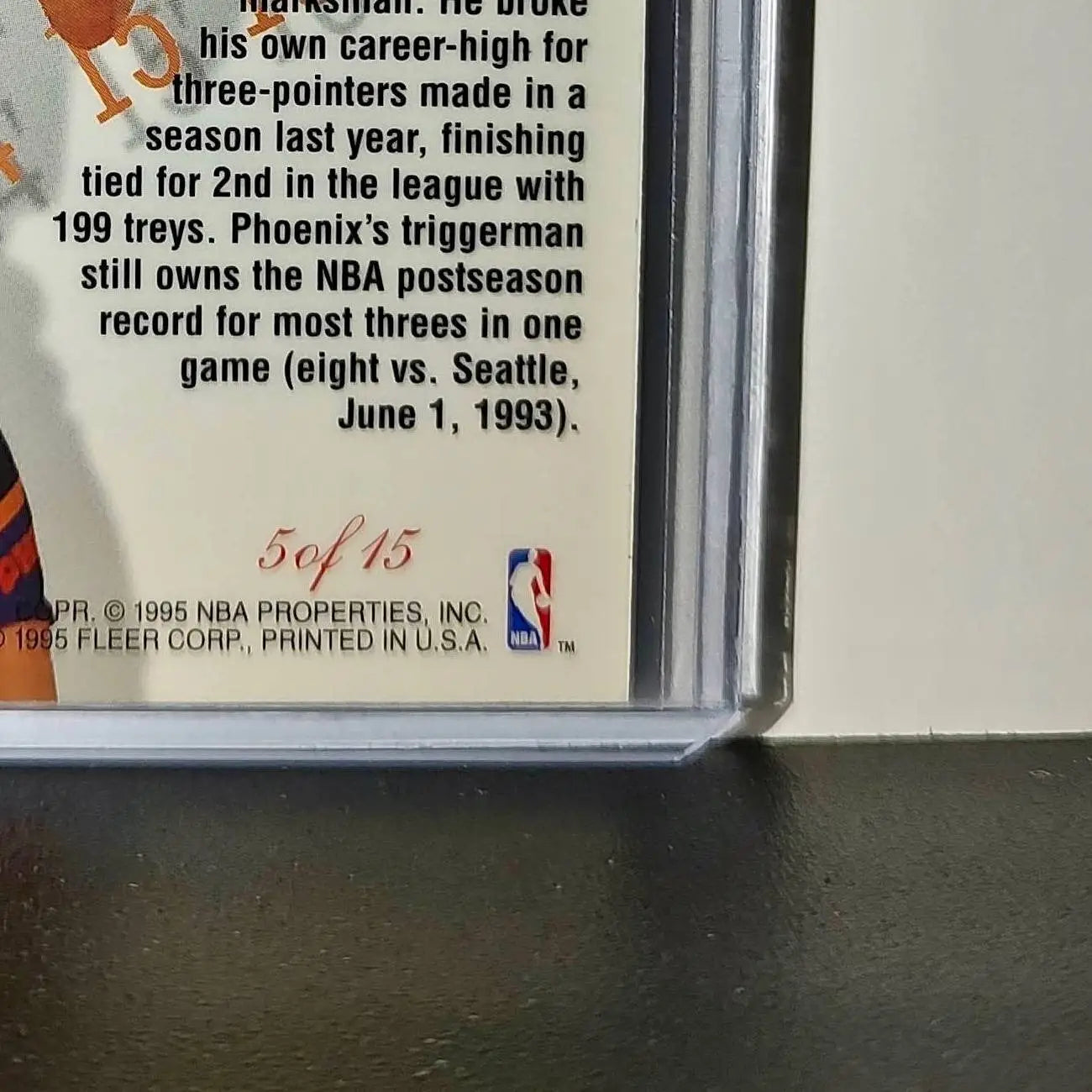 Dan Majerle 1995-96 Flair NBA #5 Perimeter Power Card