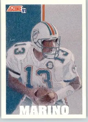 Dan Marino - 1991 Score - #632 - Football - Football Card Single