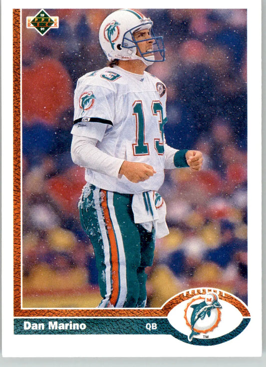 Dan Marino - 1991 Upper Deck - #255b - Football