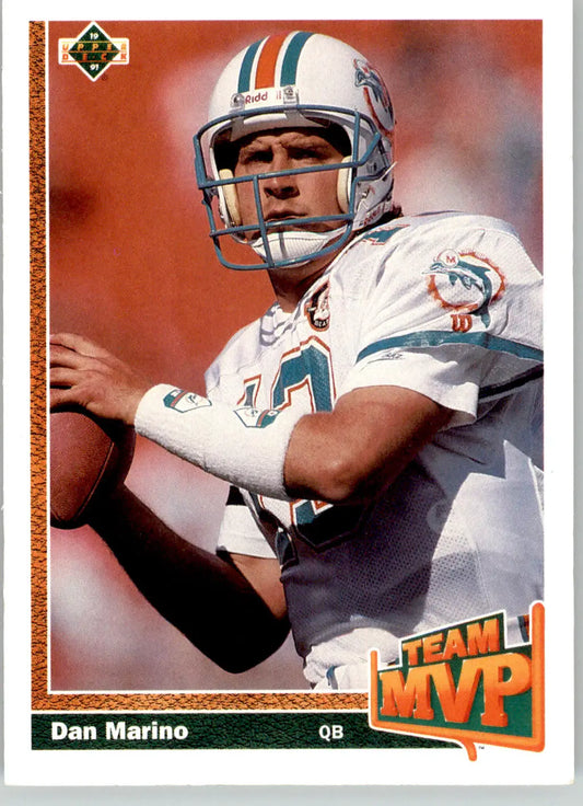 Dan Marino - 1991 Upper Deck - #465 - Football - Football Card Single