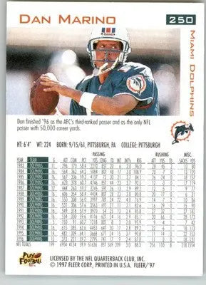 Dan Marino - 1997 Fleer - #250 - Football - Football Card Single