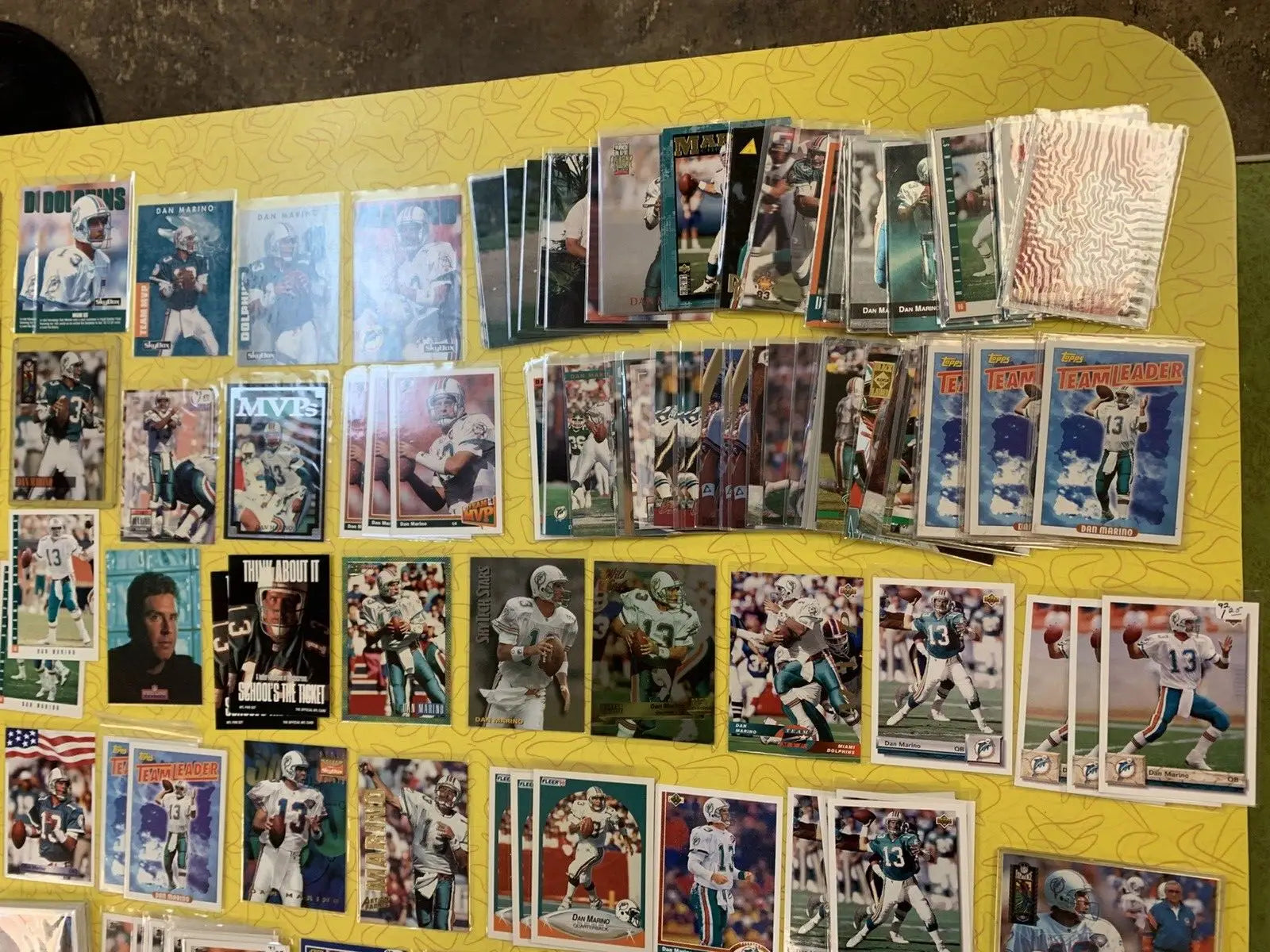 Dan Marino Miami Dolphins Card Lot 350+ NFL Base Inserts UDA Topps Score Fleer - Other