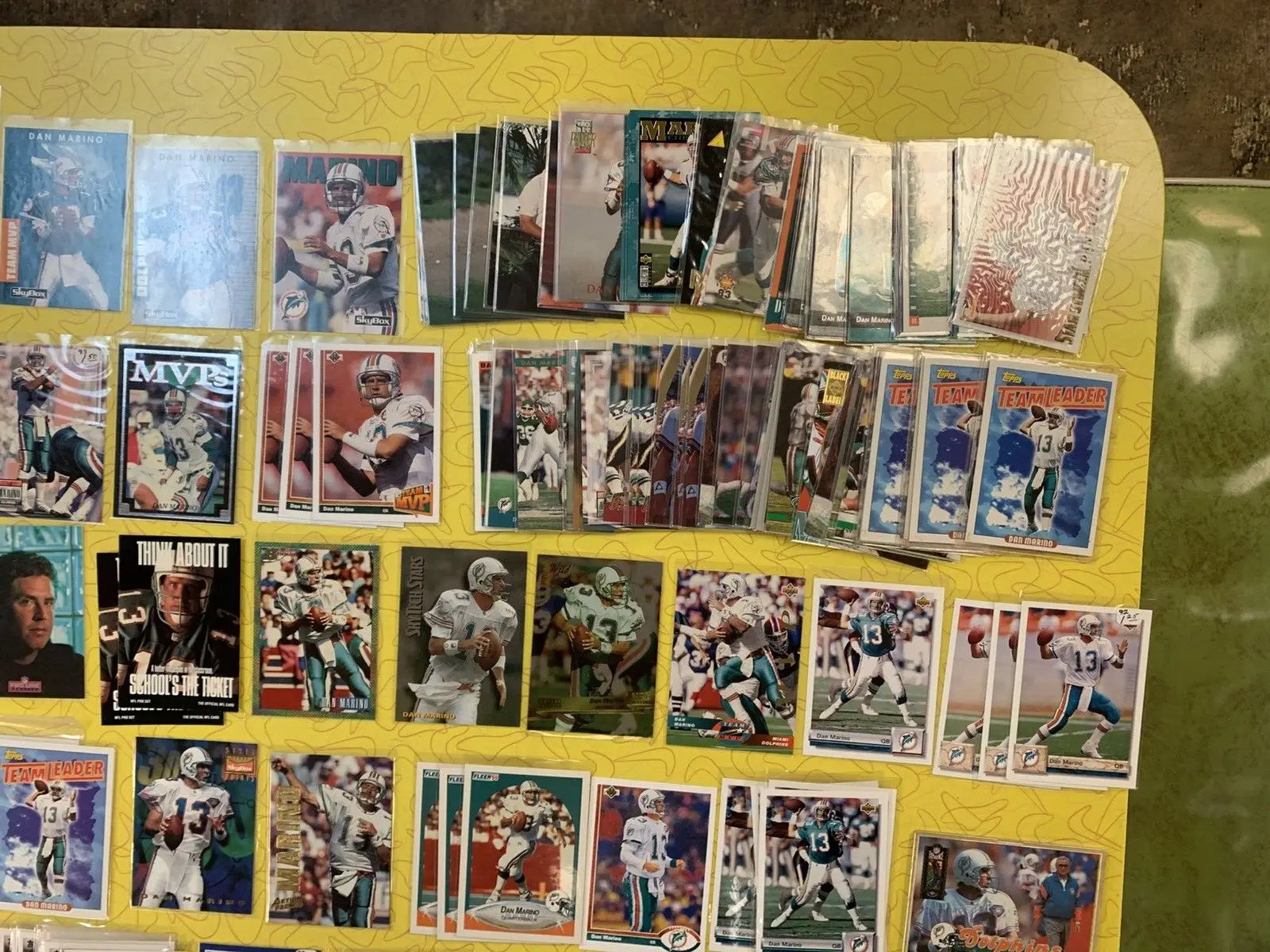 Dan Marino Miami Dolphins Card Lot 350+ NFL Base Inserts UDA Topps Score Fleer - Other