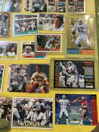 Dan Marino Miami Dolphins Card Lot 350+ NFL Base Inserts UDA Topps Score Fleer - Other