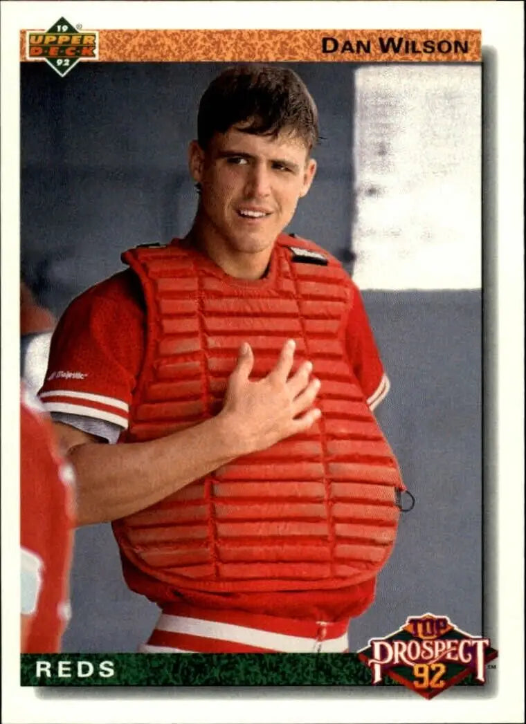 Dan Wilson 1992 Upper Deck MLB #72 Top Prospect Baseball Card Cincinnati Reds - Baseball Card Single