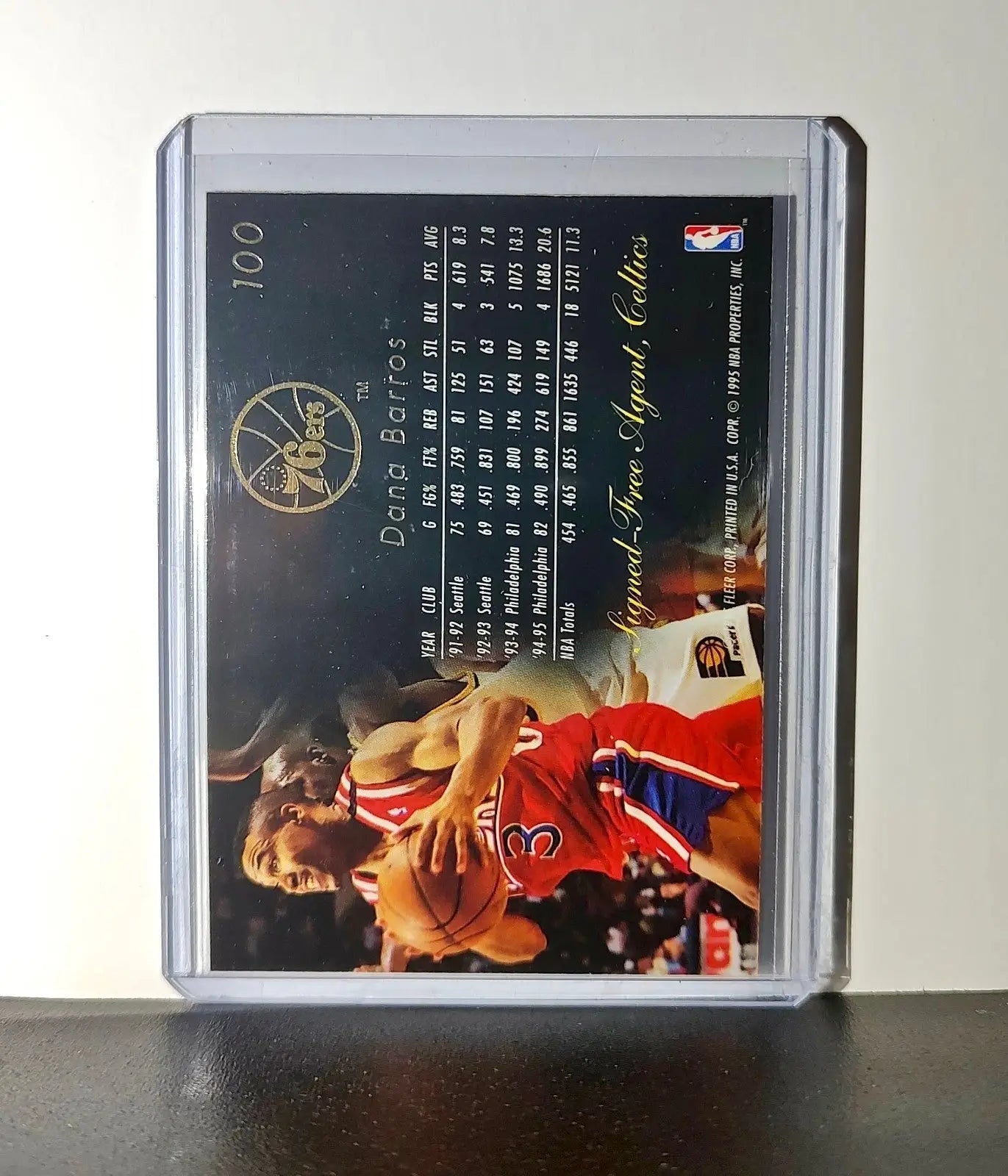 Dana Barros 1995-96 Flair NBA #100 Card Boston Celtics - Basketball Card Single
