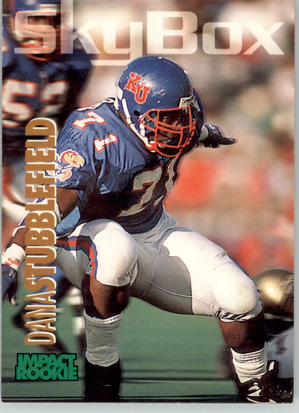 Dana Stubblefield - 1993 SkyBox Impact - #384 - RC Football - Football Card Single