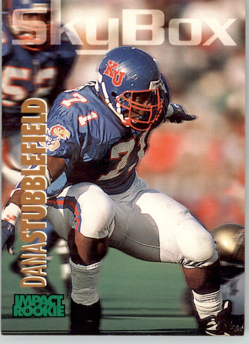 Dana Stubblefield - 1993 SkyBox Impact - #384 - RC Football - Football Card Single