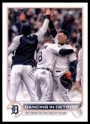 Dancing in Detroit Baez Grossman 2022 Topps Update #US238 Tigers - Baseball Card Single